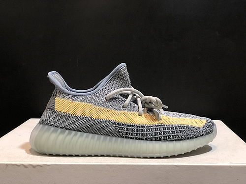 Adidas Yeezy Boost 350 V2 _ASH Blue_ Blue Washed Tannan Blue and Yellow Item Number_ GY7657 Men and Women_s Shoes 36-50 Code-060ee970